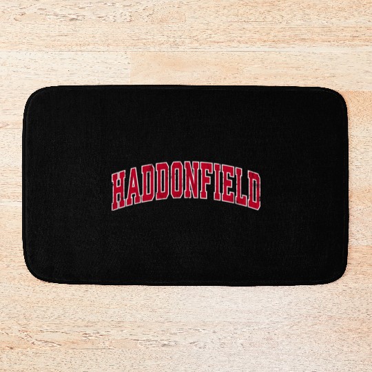 Haddonfield New Jersey Nj Sports Red Bath Mats