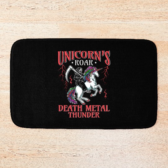 Goth Rock Satan Unicorn Festivals Death Metal Bath Mats