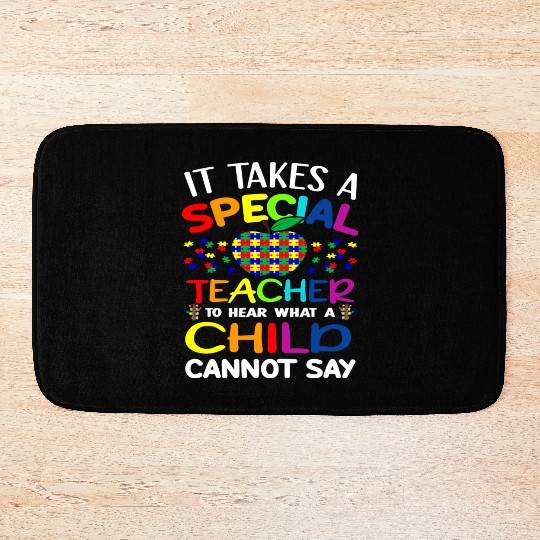 Autism Teacher Support It Takes A Special Teacher Bath Mats
