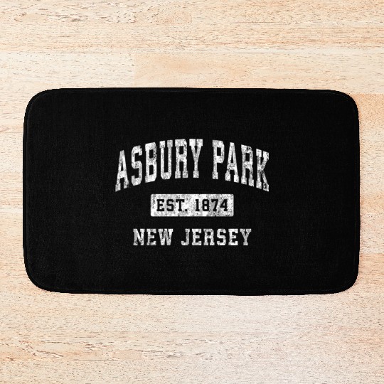 Asbury Park New Jersey Nj Established Sports Bath Mats