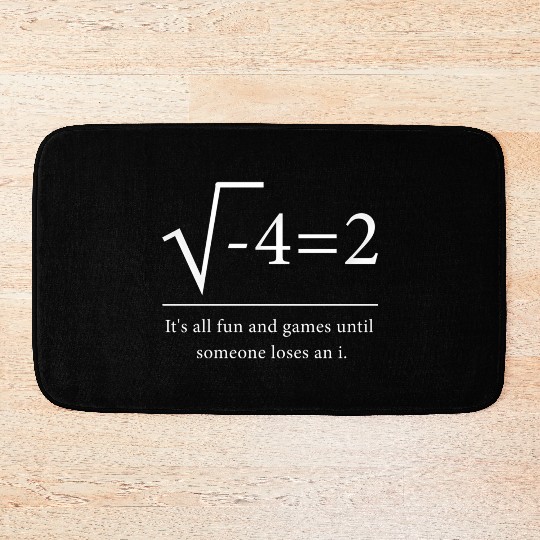 Science Math Fun Geek Nerd Teacher Stem Bath Mats
