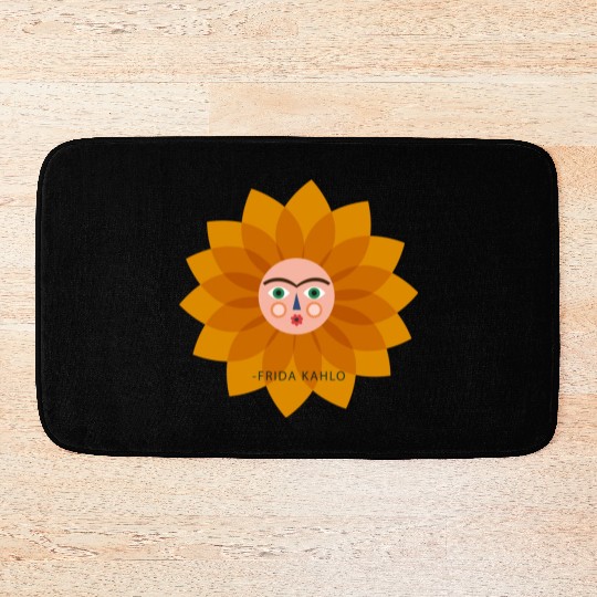 Cute Summer Vacation Frida Kahlo Sun Viva La Vida Bath Mats