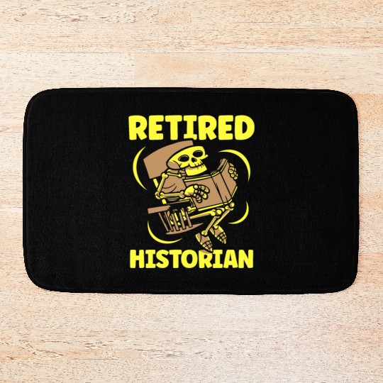 Retired Historian Job Historic History Teacher Bath Mats
