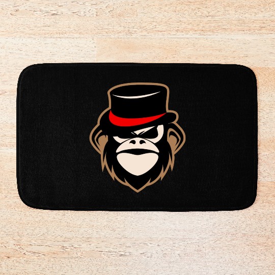 Black Monkey Bath Mats