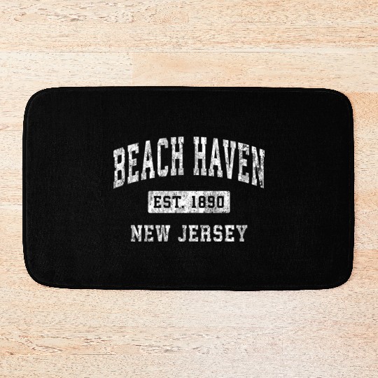 Beach Haven New Jersey Nj Established Sports Bath Mats