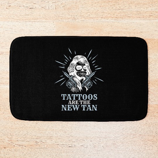 Tattoos Are The New Tan Tattoo Tattooed Bath Mats