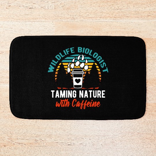 Wildlife Biologist Taming Nature with Caffeine Bath Mats