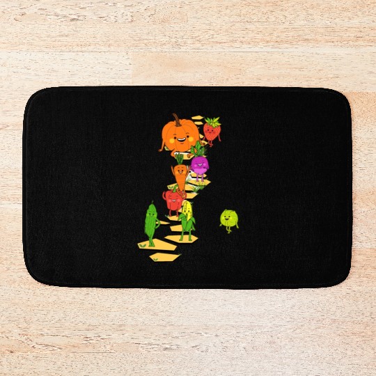 Farm Harvest Green Bath Mats- From Garden to barn