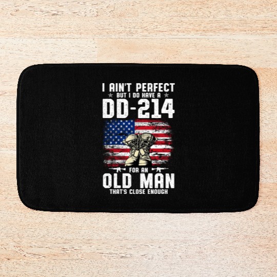 US Army DD-214 American Flag Bath Mats