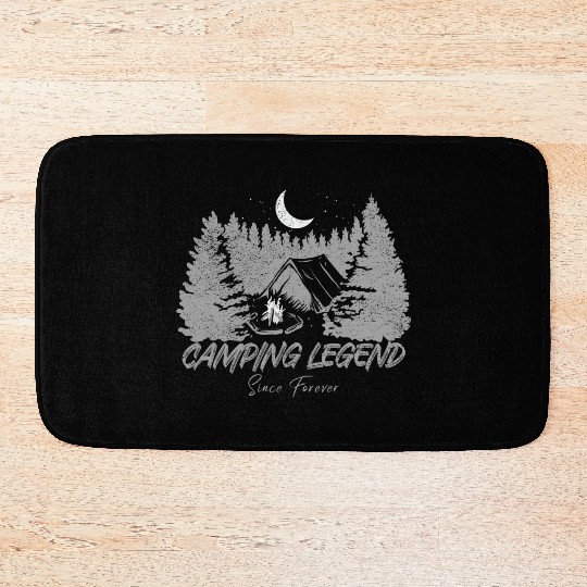Camping Legend Since Forever Bath Mats