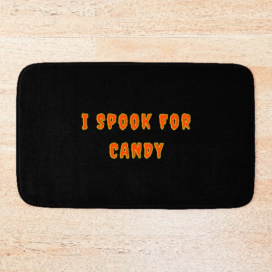 I Spook For Candy nostalgia Bath Mats