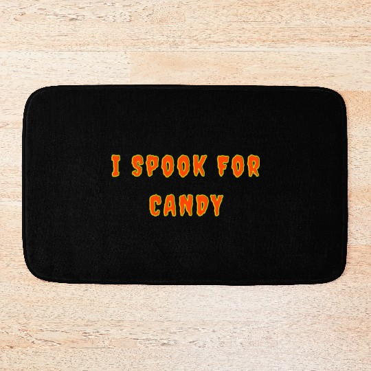 I Spook For Candy nostalgia Bath Mats