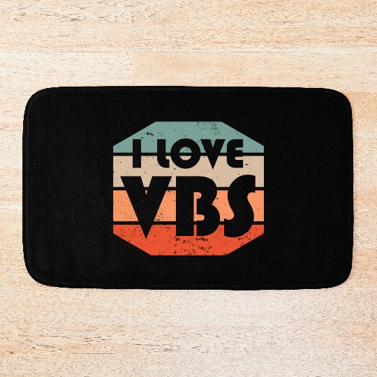 I Love VBS Summer Camp Vacation Bible School Crew Bath Mats
