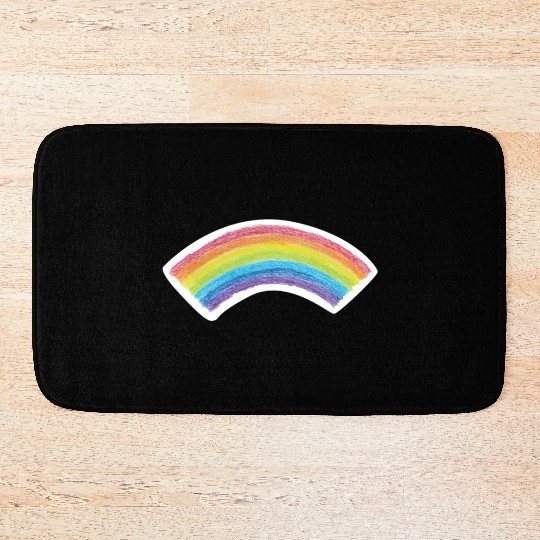 Rainbow Drawing Lgbtq Gay Bath Mats
