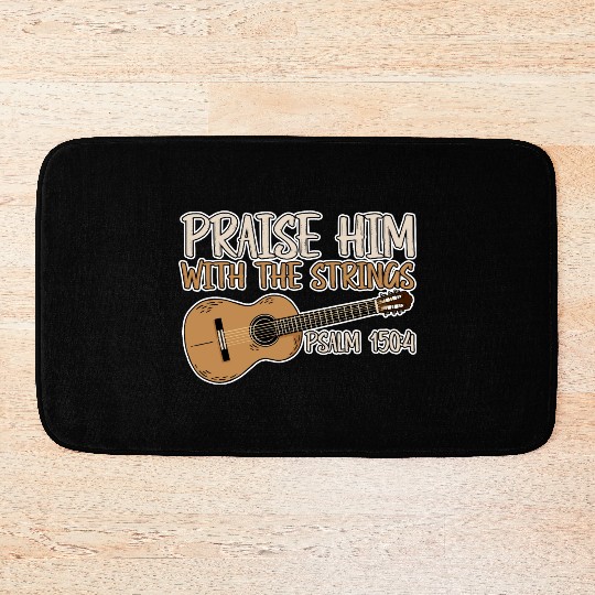 Praise Him With The Strings 2 Bath Mats