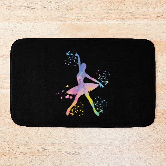 Ballet Dancer Colorsplash Ballerina Bath Mats