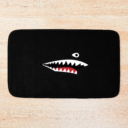Shark Teeth Mouth P 40 Warhawk WW2 WWII Nose Art Bath Mats