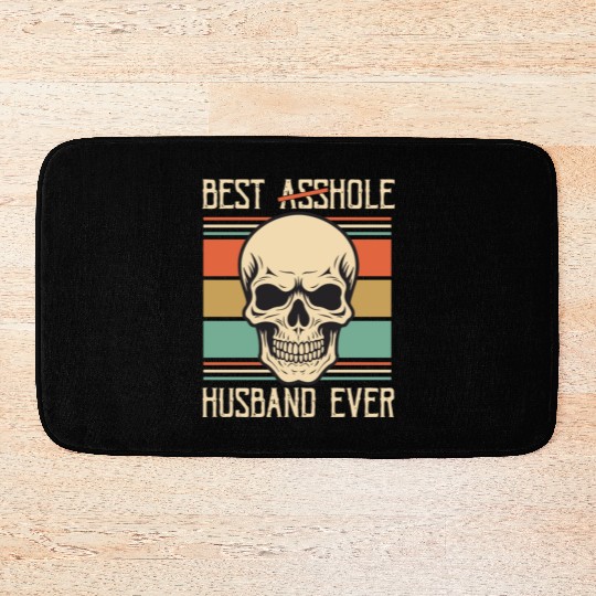 Vintage Best Asshole Husband, Husband png, bride Bath Mats