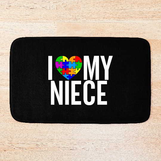 I Love My Niece Bath Mats