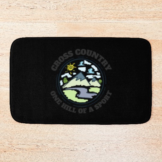 High School Running Bath Mats, Cross Country Hills,