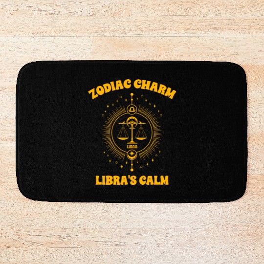Libra Sign Design Bath Mats