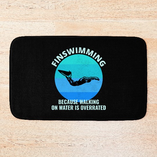 Finswimming Fin Swimming Swimmer Swim Water sport Bath Mats