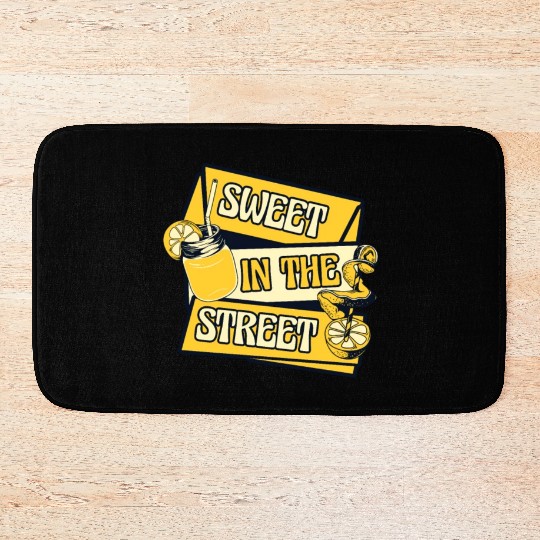Sweet In The Street Lemon Juice Business Lemonade Bath Mats