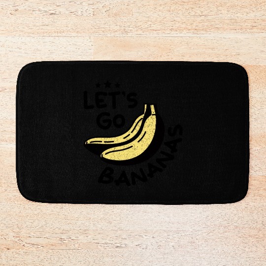 Vintage Funny Banana Let Us Go Love Banana Bath Mats