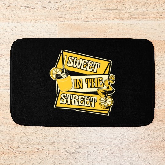 Sweet In The Street Lemon Juice Business Lemonade Bath Mats