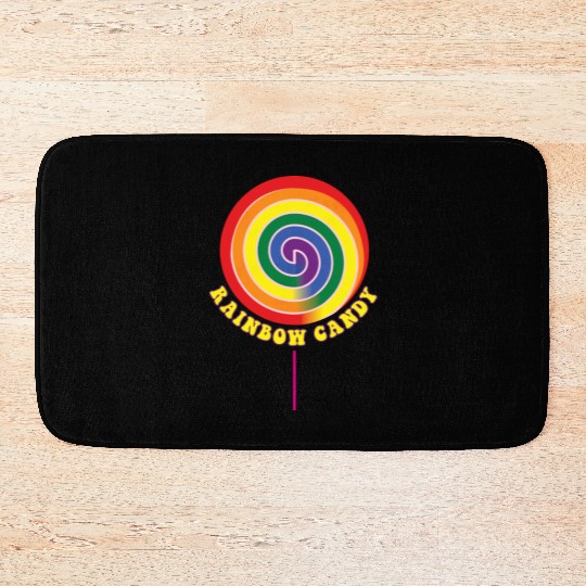 Rainbows Rainbow Pride Candy Bath Mats