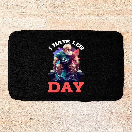 I Hate Leg Day 19 Bath Mats