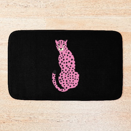 Pink Cheetah Bath Mats