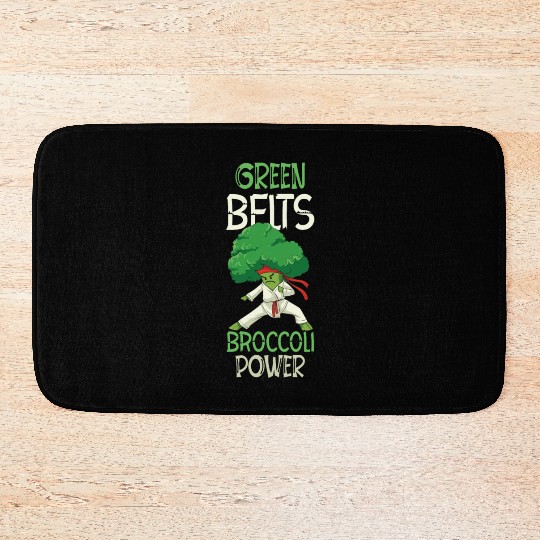 Broccoli Martial Arts Karate MMA Boxing Kicks Bath Mats