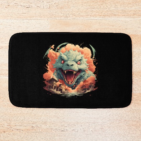 Kaiju: Cityscape Destructor Bath Mats