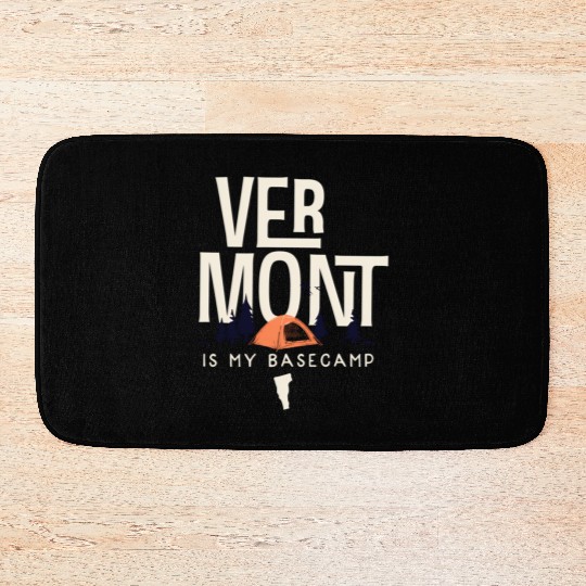 Vermont Is My Base Camp Bath Mats