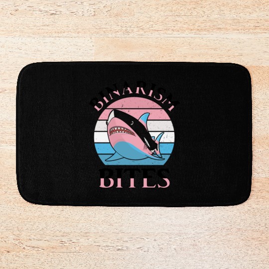 Shark Lover Transgender Pride Flag Trans LGBT Bath Mats