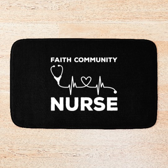 Faith Community Nurse Outfit Religious Bath Mats