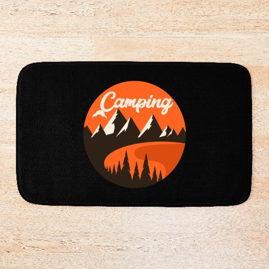 Happy Camper Camping Bath Mats