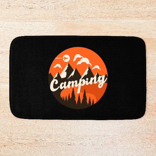 Happy Camper Camping Bath Mats