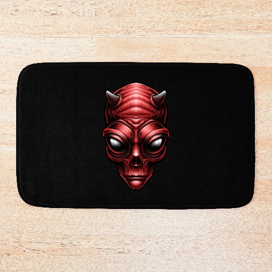 Alien Red Devil Bath Mats