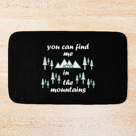 Take a Hike, Hiking Lover, Adventure, Nature. Bath Mats