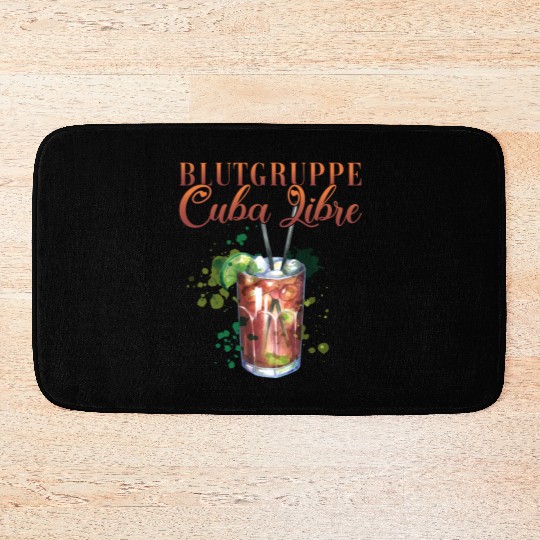 Blutgruppe Cuba Libre Cocktail Bartender Bath Mats