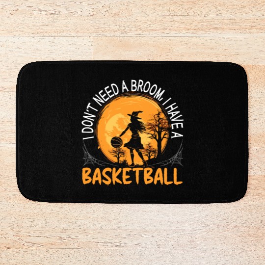 Basketball Halloween Trick Or Treat Spooky Baller Bath Mats