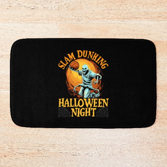 Basketball Halloween Trick Or Treat Spooky Baller Bath Mats