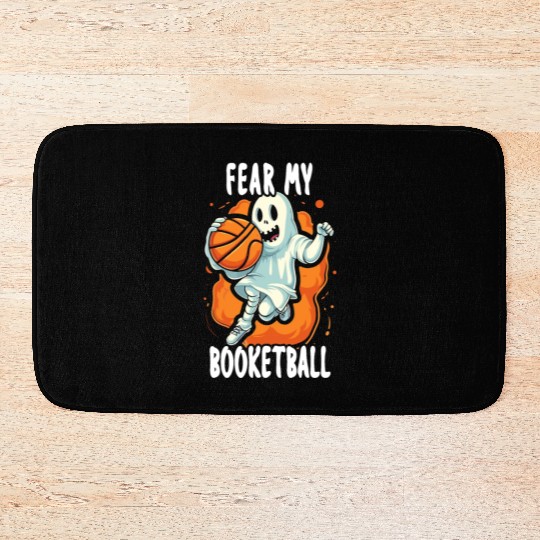 Basketball Halloween Trick Or Treat Spooky Baller Bath Mats
