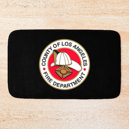 County Of Los Angeles Fire Department Seal Bath Mats