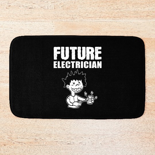 Future Electrician Lineman Gift Bath Mats