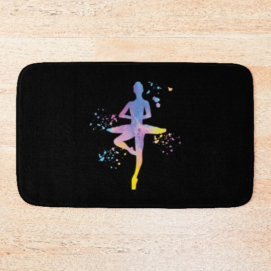 Ballet Dancer Colorsplash Ballerina Bath Mats
