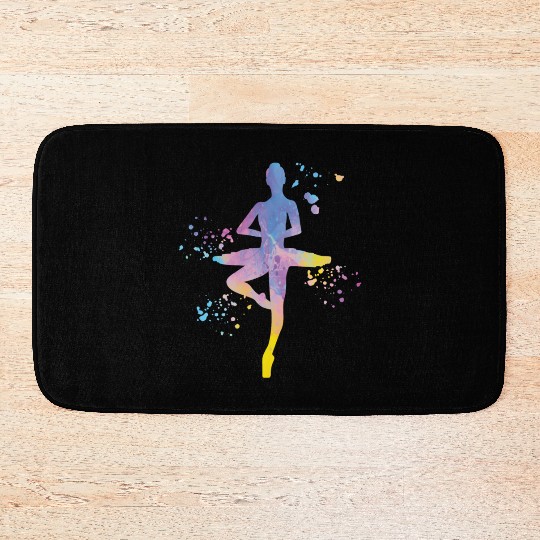 Ballet Dancer Colorsplash Ballerina Bath Mats