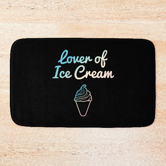 Lover Of Ice Cream Pastel Bath Mats